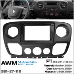 Переходная рамка Renault Master, Opel Movano, Nissan NV400 AWM 981-27-118