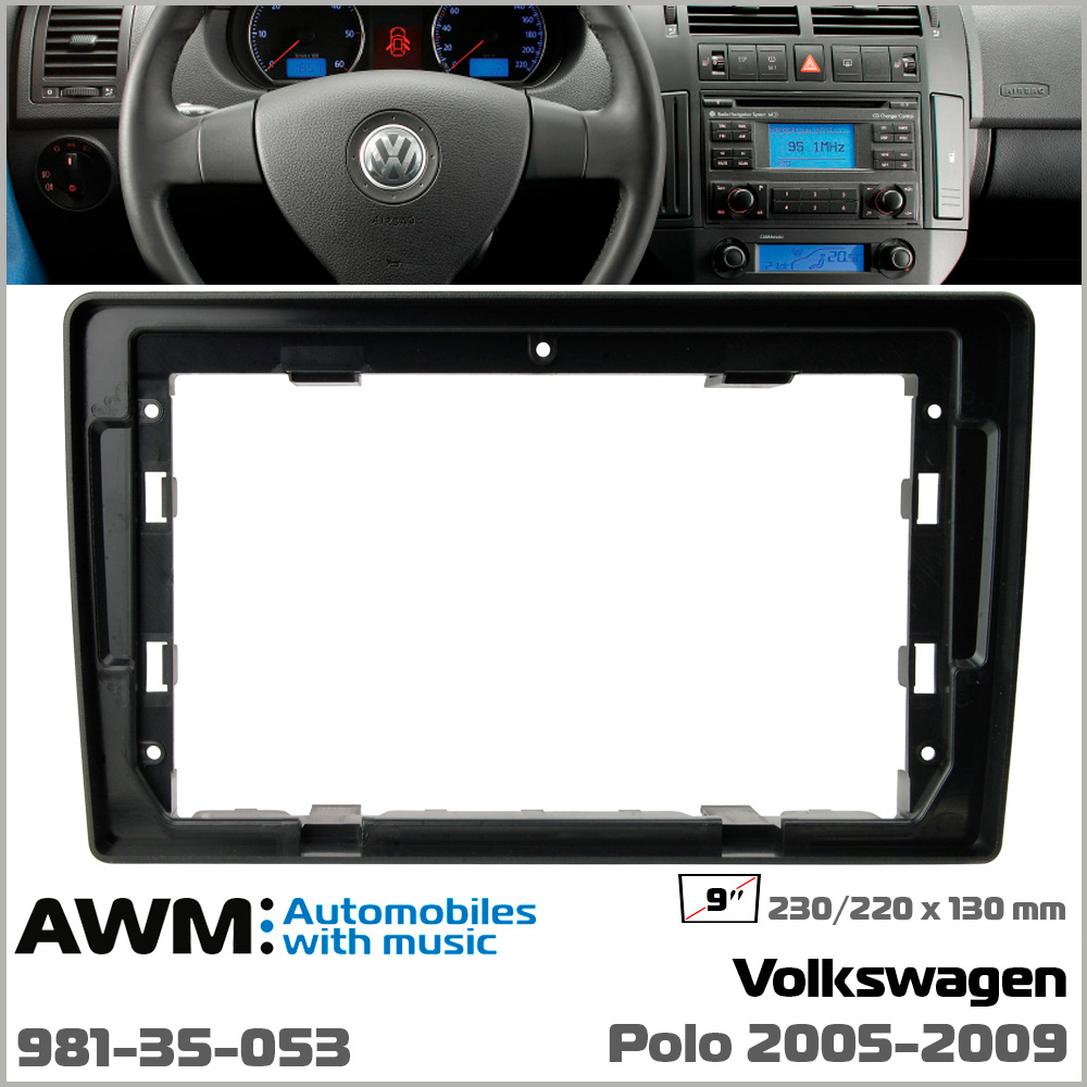 Переходная рамка AWM Volkswagen Polo (981-35-053)