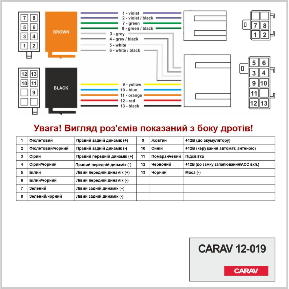 Переходник ISO Carav Nissan (12-019)