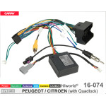 Переходник для магнитол 9", 10.1" Citroen, Peugeot Carav 16-074