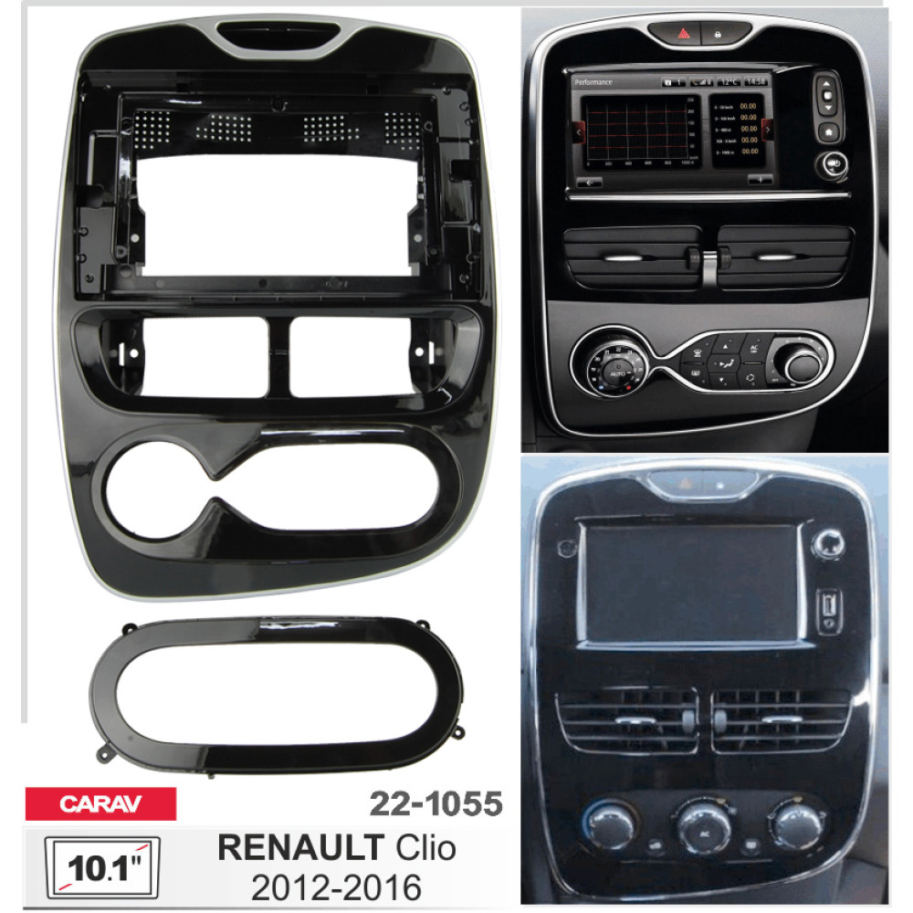 Переходная рамка Carav Renault Clio (22-1055)