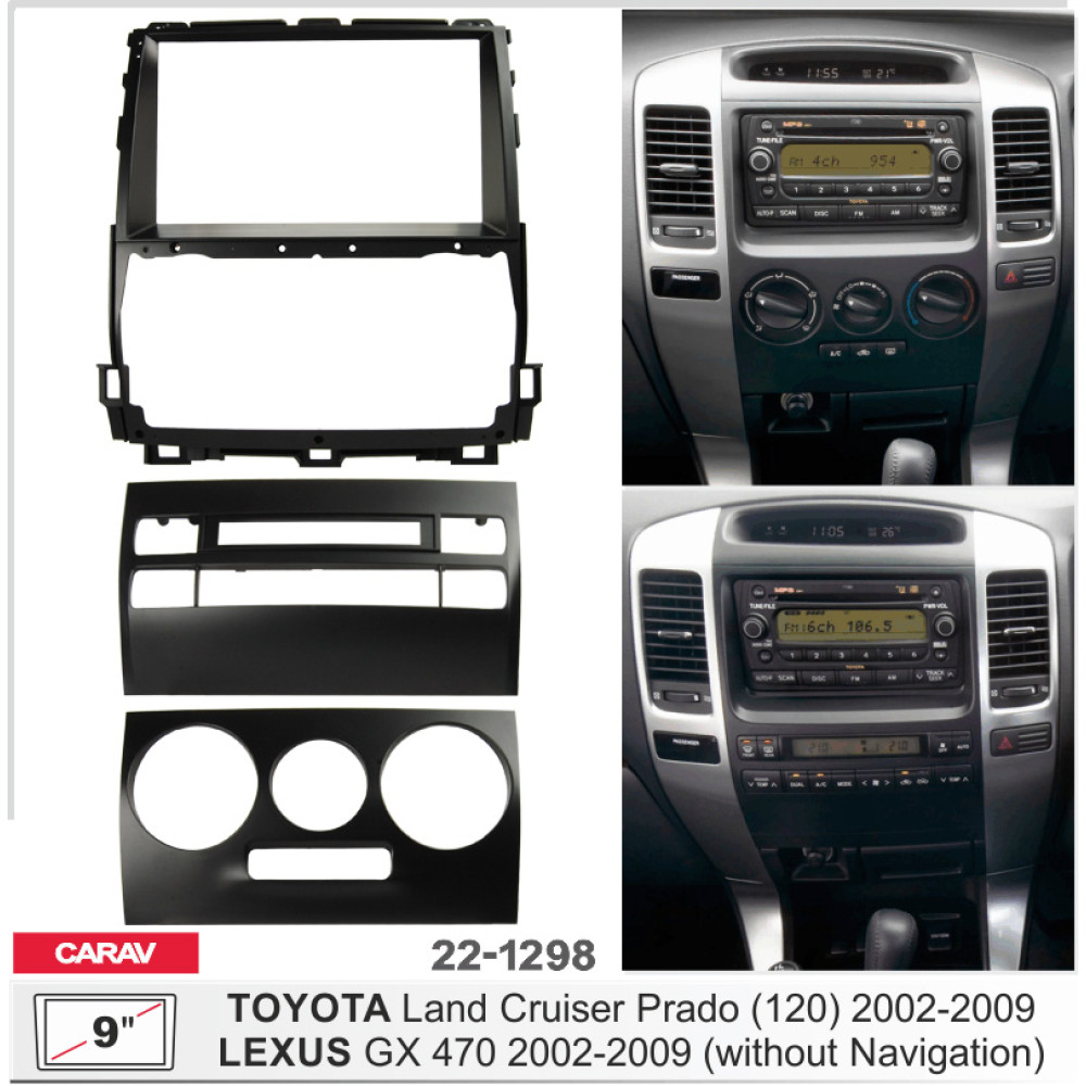 Переходная рамка Toyota Land Cruiser Prado, Lexus GX Carav 22-1298