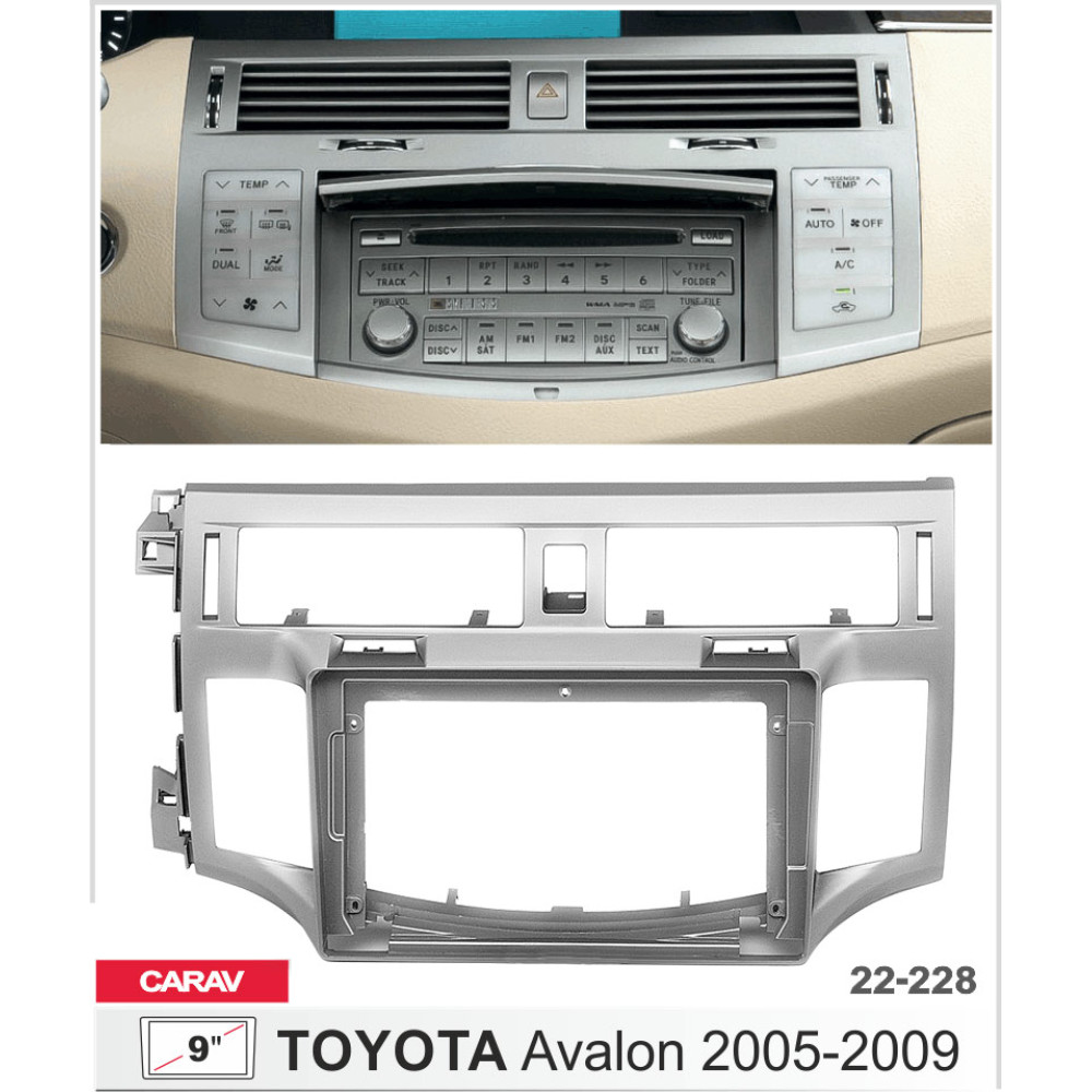 Переходная рамка CARAV Toyota Avalon (22-228)
