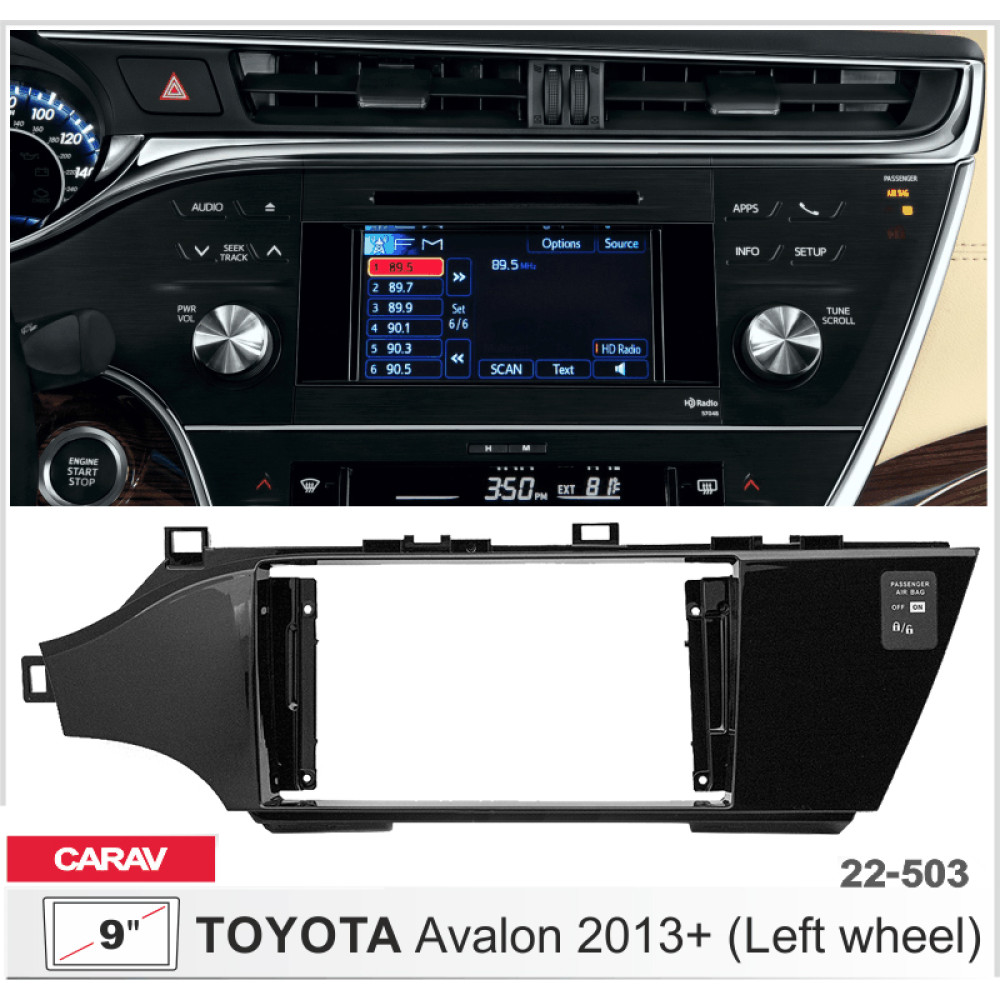 Переходная рамка CARAV Toyota Avalon (22-503)