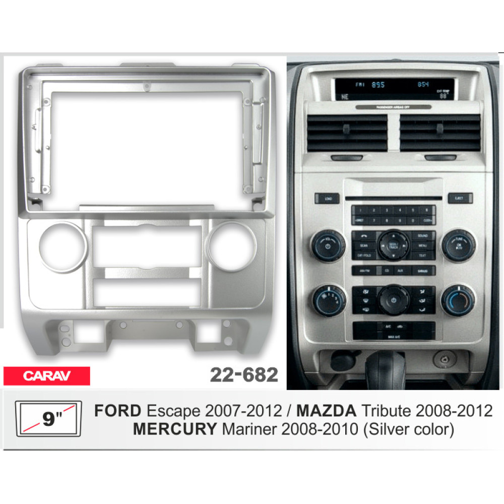 Переходная рамка Ford Escape, Mazda Tribute Carav 22-682