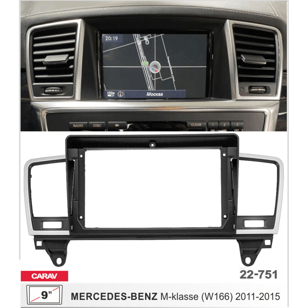 Переходная рамка Mercedes M-klasse Carav 22-751