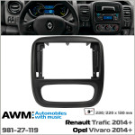 Переходная рамка AWM Opel Vivaro, Renault Trafic, Nissan NV300 (981-27-119)