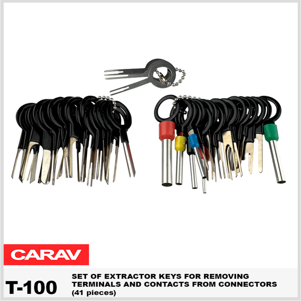 Набор инструментов (41 шт.) для извлечения пинов Carav T-100