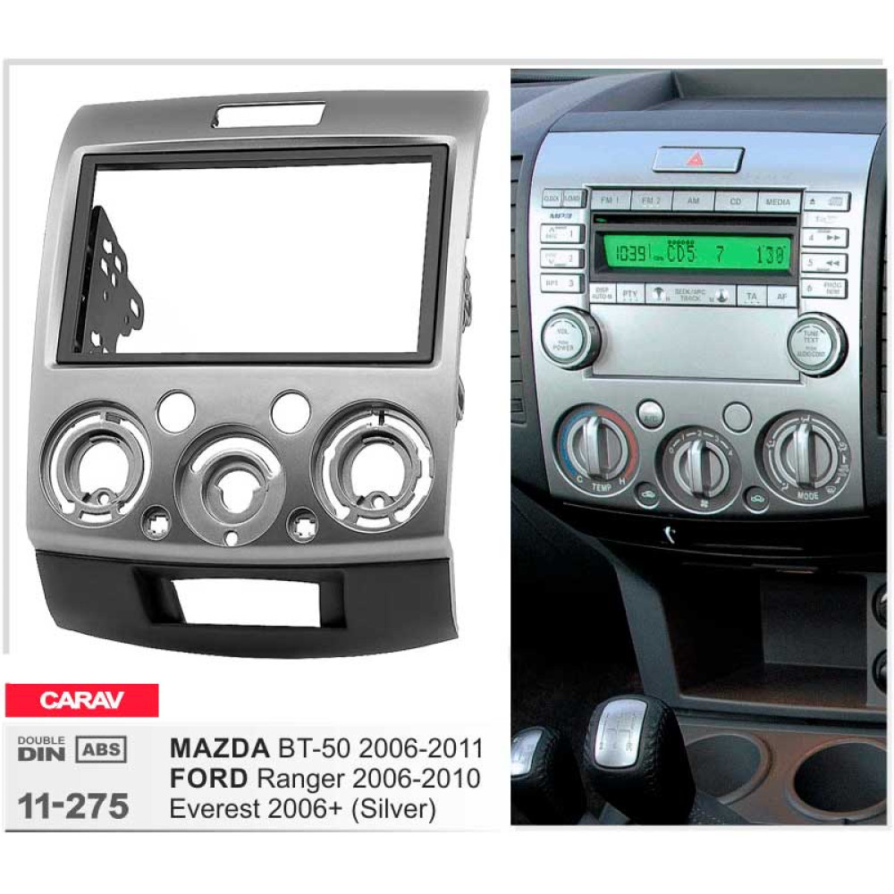 Переходная рамка Carav Ford Ranger, Everest, Mazda BT-50 Carav (11-275)
