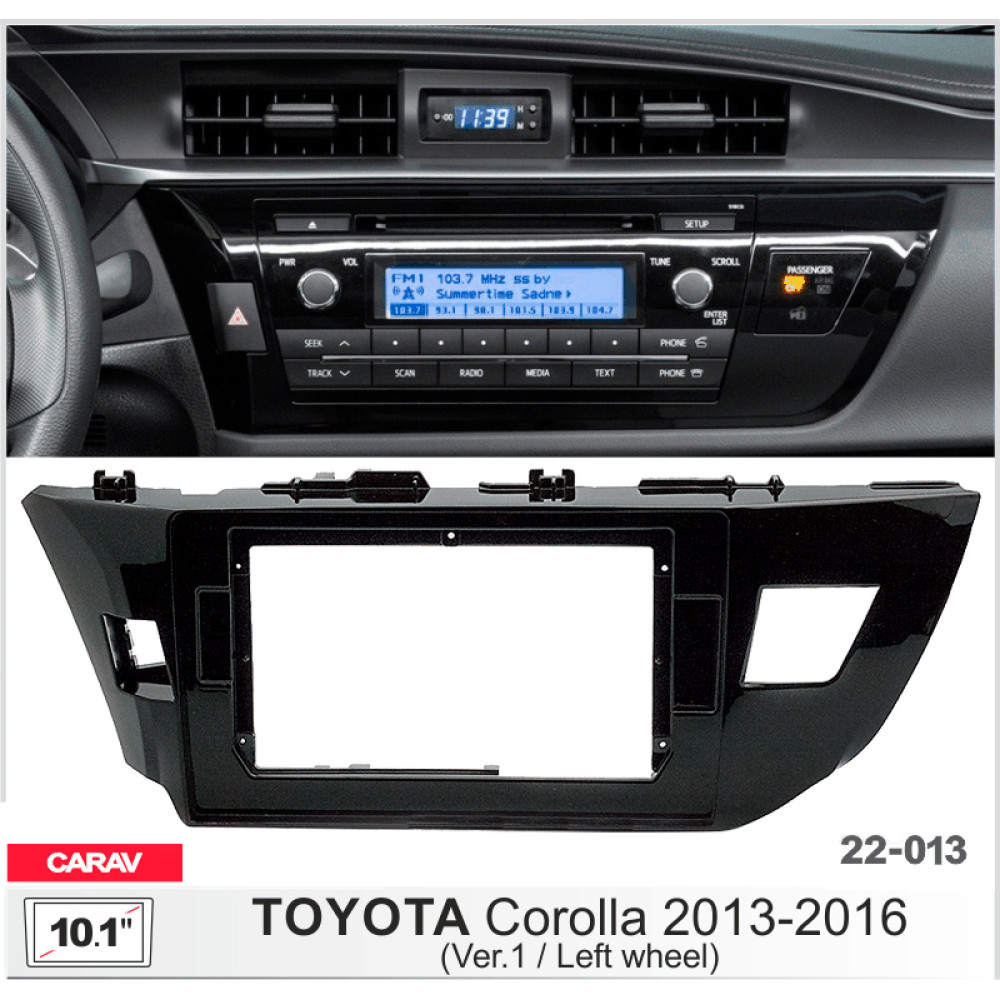 Переходная рамка Carav Toyota Corolla (22-013)