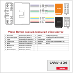 Переходник ISO CARAV Daewoo, Chevrolet, SsangYong (12-005)