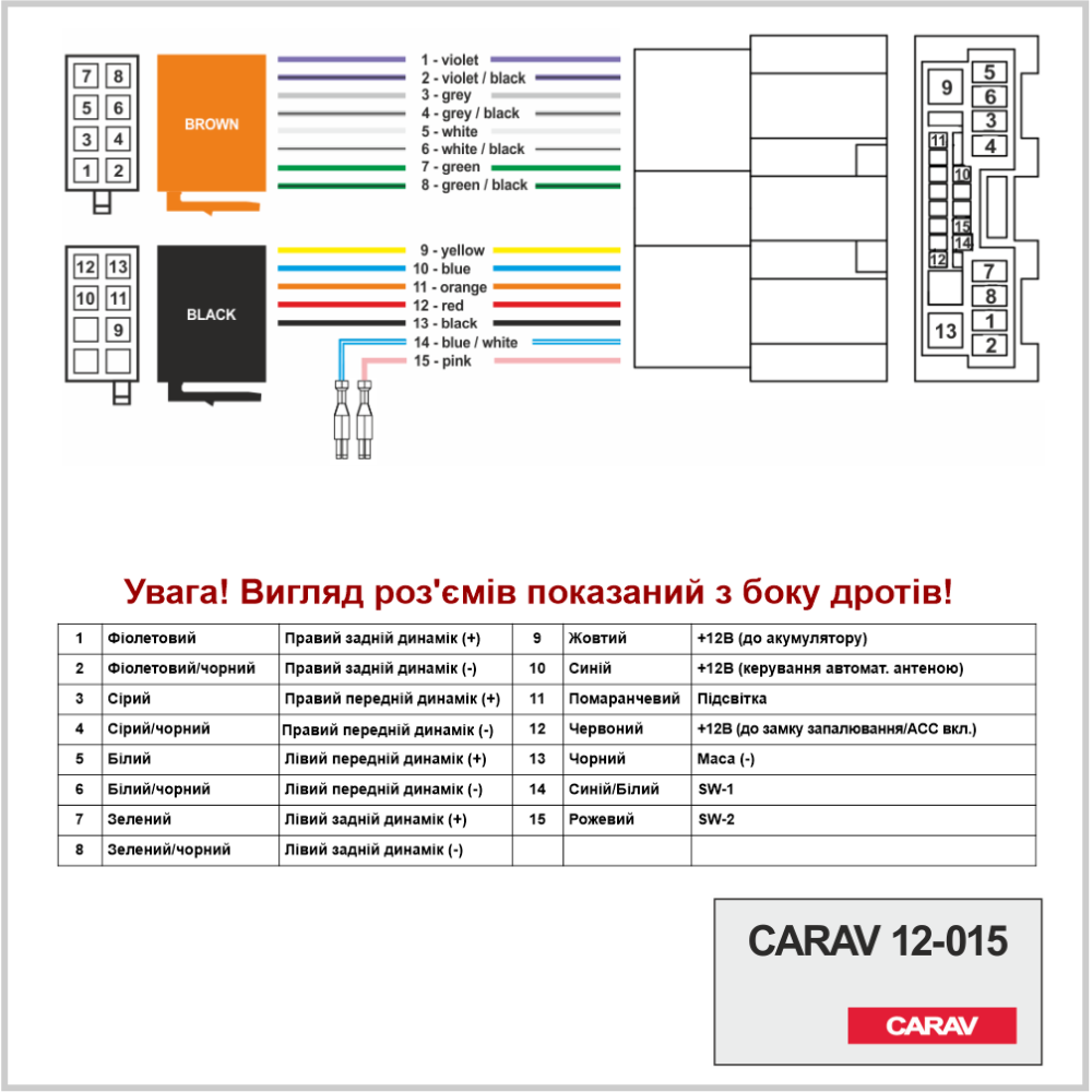 Переходник ISO CARAV Mazda (12-015)