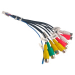 Разъем для магнитолы универсальный 20 pin - 8 RCA AWM 131-03