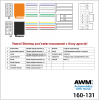 Разъем для штатной магнитолы  Honda, Suzuki, Acura, Fiat, Opel, Nissan AWM 160-131