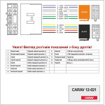 Переходник ISO  Carav Subaru, Renault (12-021)