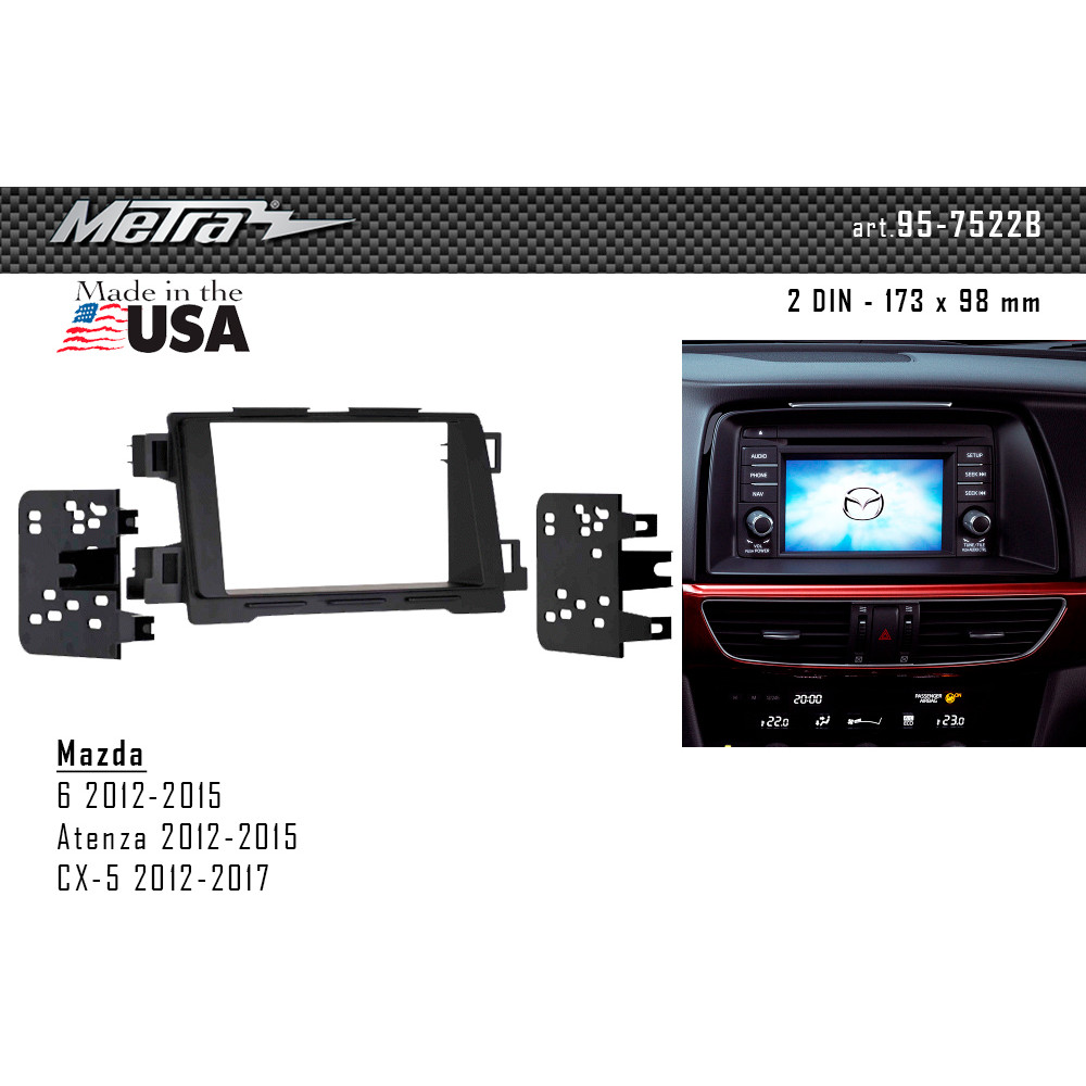 Переходная рамка Metra Mazda 6, CX-5 (95-7522B)