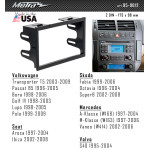 Переходная рамка Mercedes A-klasse, M-klasse, Vaneo Metra 95-9012