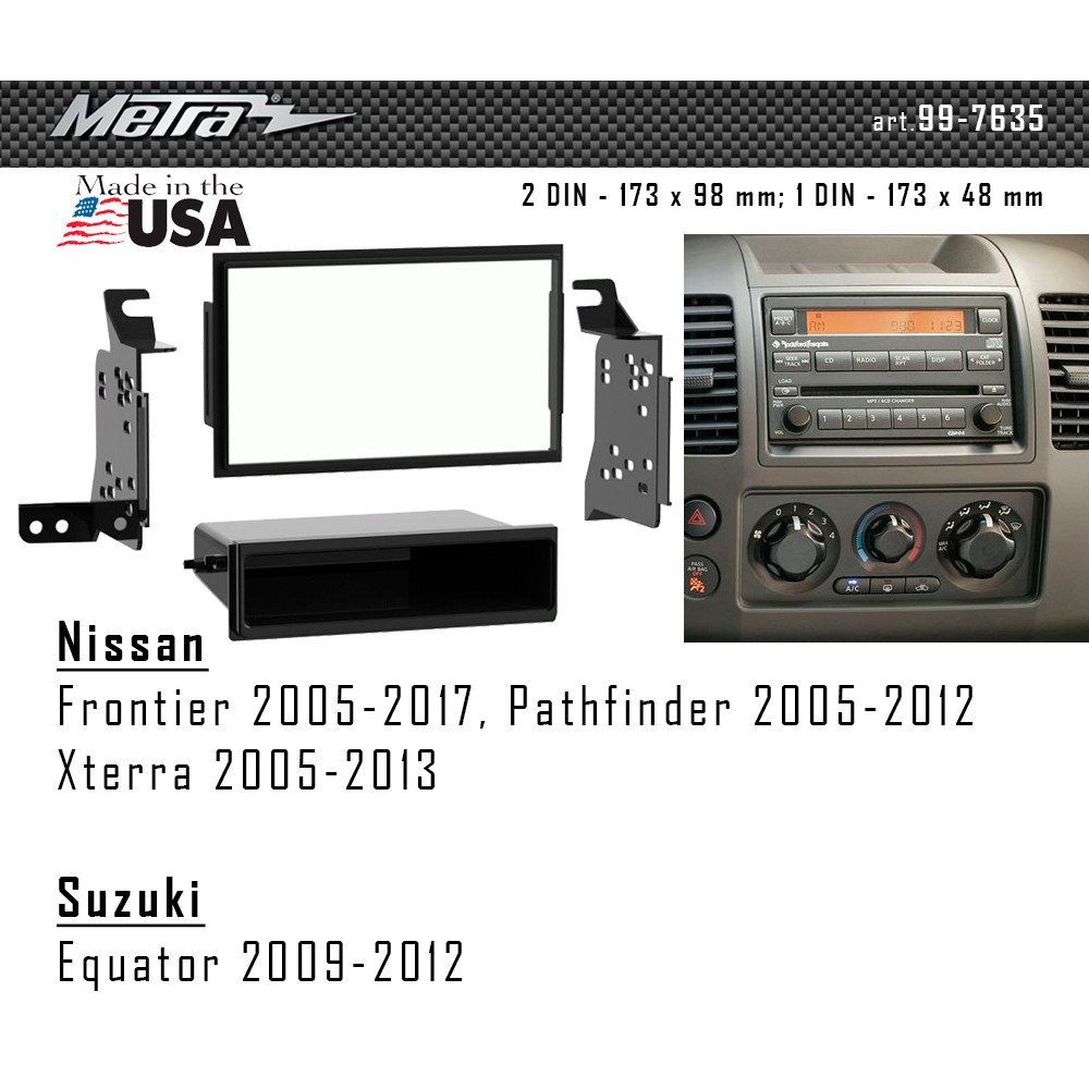 Переходная рамка Metra Nissan Navara, Frontier, Pathfinder, Xterra (99-7635)
