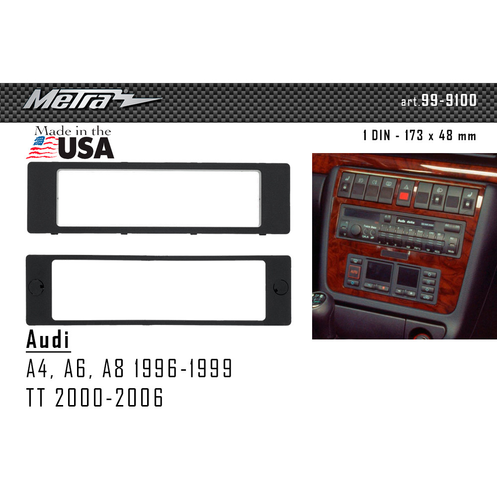 Переходная рамка Metra Audi A4, A6, A8, TT (99-9100)