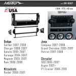 Переходная рамка Metra Chrysler, Dodge, Jeep (99-6507)