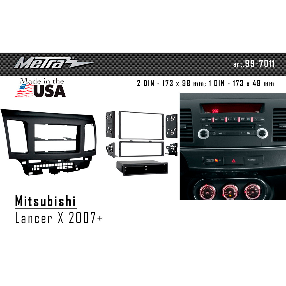 Переходная рамка Metra Mitsubishi Lancer X (99-7011)