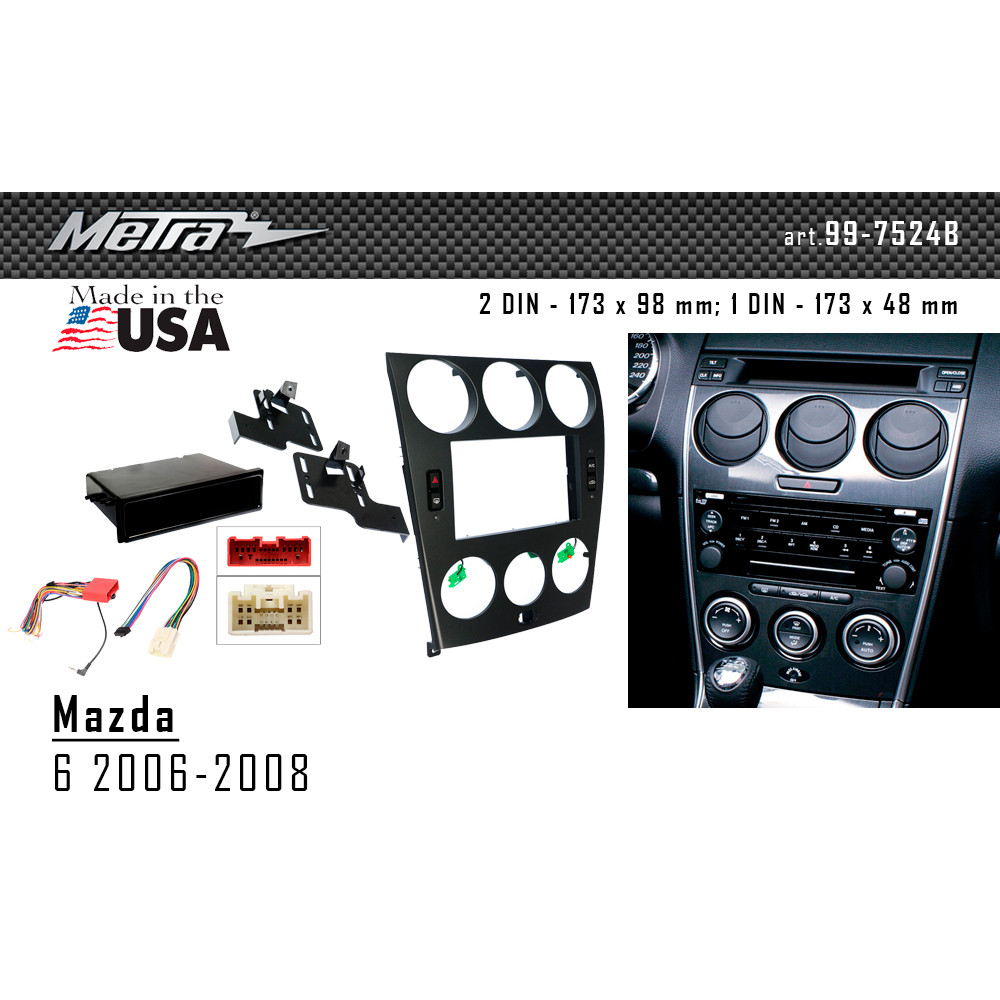 Переходная рамка Metra Mazda 6 (99-7524B)