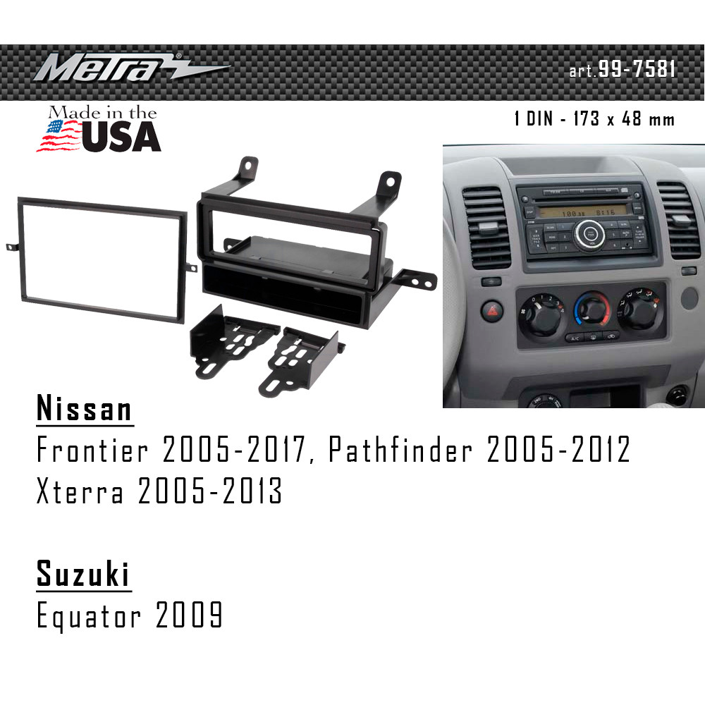 Переходная рамка Metra Nissan Navara, Frontier, Pathfinder, Xterra (99-7581)