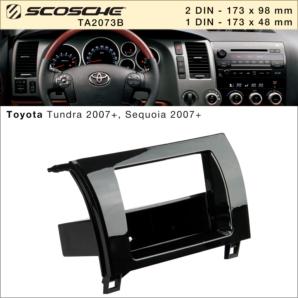 Переходная рамка Scosche Toyota Tundra, Sequoia (TA2073B)