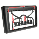 Универсальная рамка для перехода с 2 DIN на 9" Carav 22-930