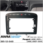 Переходная рамка Peugeot 308, 408 AWM 981-12-049