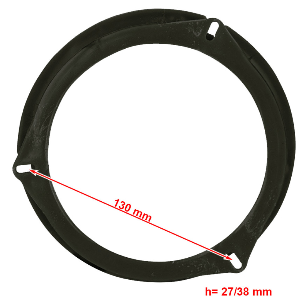 Проставки под динамики 165 мм / 6.5" AWM для автомобилей Daewoo, Chevrolet, Skoda, Volkswagen, Opel (H-325)