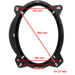 Проставки под динамики CARAV 14-011  для автомобилей Toyota
