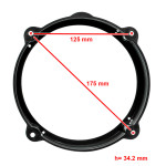 Проставки под динамики 165 мм / 6.5" ACV 271001-07 для автомобилей Alfa Romeo, Fiat, Hyundai, Lancia