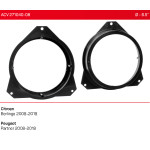 Проставки под динамики 165 мм / 6.5" ACV 271040-08 для автомобилей Citroen Berlingo, Peugeot Partner