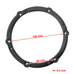 Проставки под динамики 165 мм / 6.5" ACV 271040-10 для автомобилей Citroen, Peugeot, Opel, Toyota
