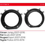Проставки под динамики 165 мм / 6.5" ACV 271094-18 для автомобилей Citroen, Peugeot, Toyota, Fiat