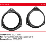 Проставки под динамики 130 мм / 5.25" ACV 271094-19 для автомобилей Citroen, Fiat, Peugeot