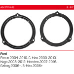 Проставки под динамики 165 мм / 6.5" ACV 271114-09 для автомобилей Ford Focus, C-Max, Fiesta, Kuga, S-Max, Galaxy, Mondeo