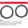 Проставки под динамики 165 мм / 6.5" ACV 271114-09 для автомобилей Ford Focus, C-Max, Fiesta, Kuga, S-Max, Galaxy, Mondeo