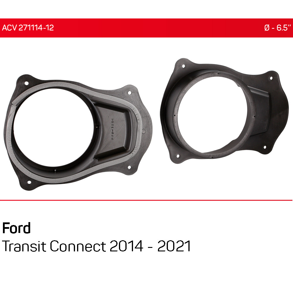 Проставки под динамики 165 мм / 6.5" ACV 271114-12 для автомобилей Ford Transit Connect