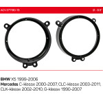 Проставки под динамики 165 мм / 6.5" ACV 271190-13 для автомобилей BMW X5, Mercedes C-klasse, CLC-klasse, CLK-klasse, G-klasse