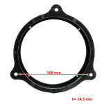 Проставки под динамики 165 мм / 6.5" ACV 271210-04 для автомобилей Dacia, Fiat, Nissan, Opel, Renault, Smart, Seat