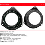 Проставки под динамики 100-120 мм / 4"-5.25" ACV 271230-06 для автомобилей Alfa Romeo, Citroen, Fiat, Ford, Opel, Peugeot