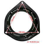 Проставки под динамики 100-120 мм / 4"-5.25" ACV 271230-06 для автомобилей Alfa Romeo, Citroen, Fiat, Ford, Opel, Peugeot