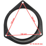 Проставки под динамики 130 мм / 5.25" ACV 271230-09 для автомобилей Citroen, Peugeot, Opel, Fiatб Ford