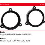 Проставки под динамики 130 мм / 5.25" ACV 271250-08 для автомобилей Dacia, Renault