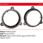 Проставки под динамики ACV 271250-13 для автомобилей Opel, Nissan, Renault