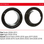 Проставки под динамики 165 мм / 6.5" ACV 271292-02 для автомобилей Suzuki, Fiat, Opel