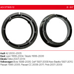 Проставки под динамики 165 мм / 6.5" ACV 271320-12 для автомобилей Audi, Skoda, Seat, Volkswagen