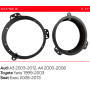 Проставки под динамики 165 мм / 6.5" ACV 271320-35 для автомобилей Audi A3, A4, Toyota Yaris, Seat Exeo